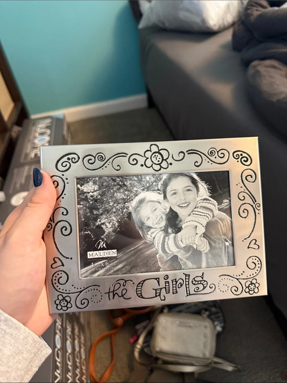Malden Silver 'the Girls' Decorative Floral Picture Frame